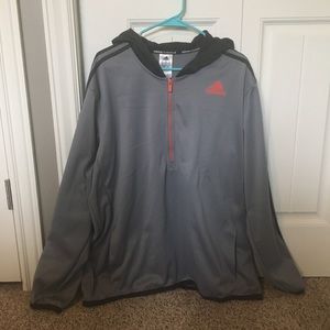 Adidas pullover hooded jacket, EUC